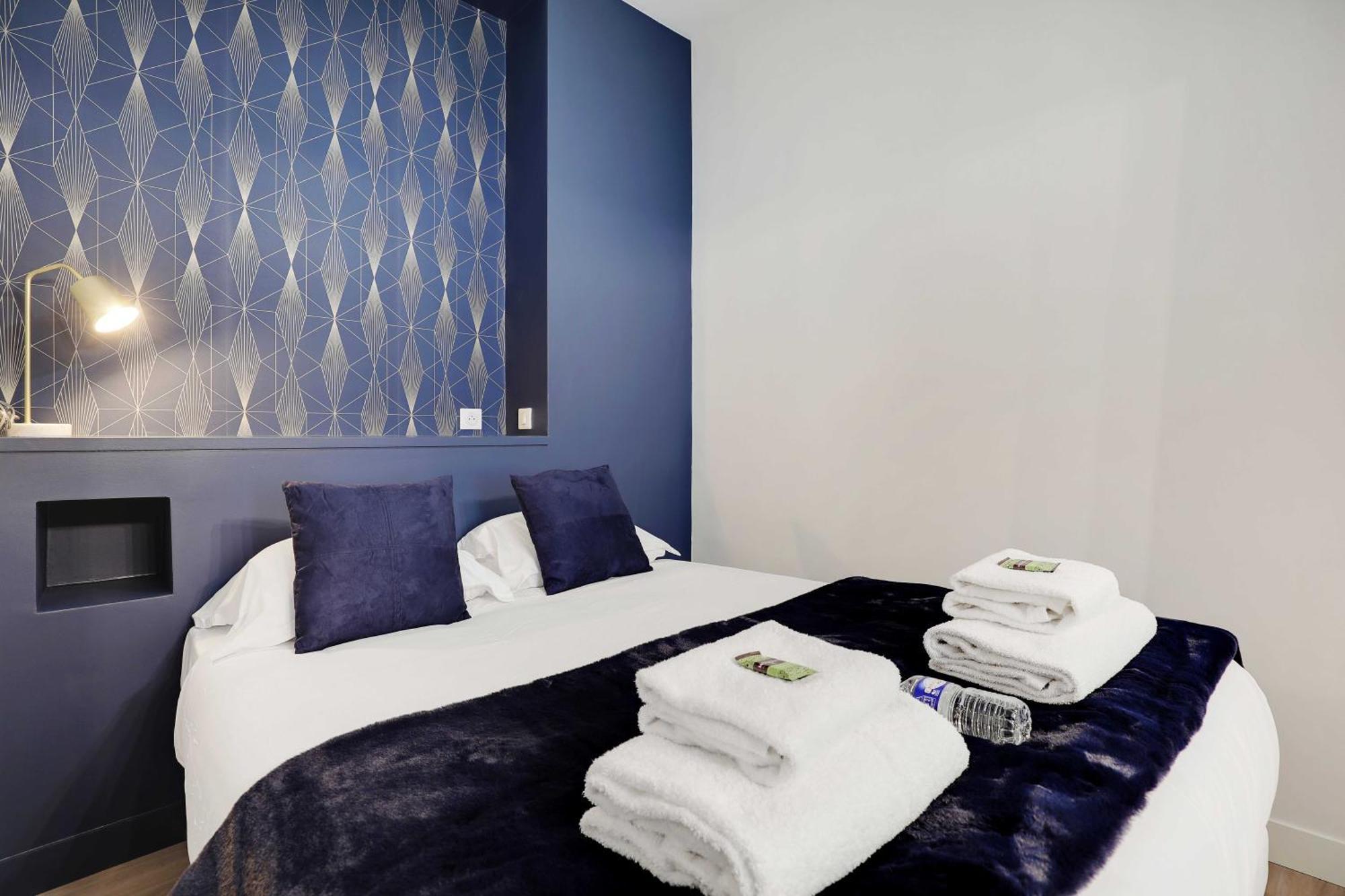 Modern Apartment 1Br- 4P Le Marais Quarter باريس المظهر الخارجي الصورة